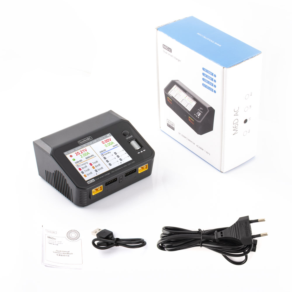 ToolkitRC M6DAC Dual Channel S - Toolkitrc M6Dac Smart Charger recensie en prijs