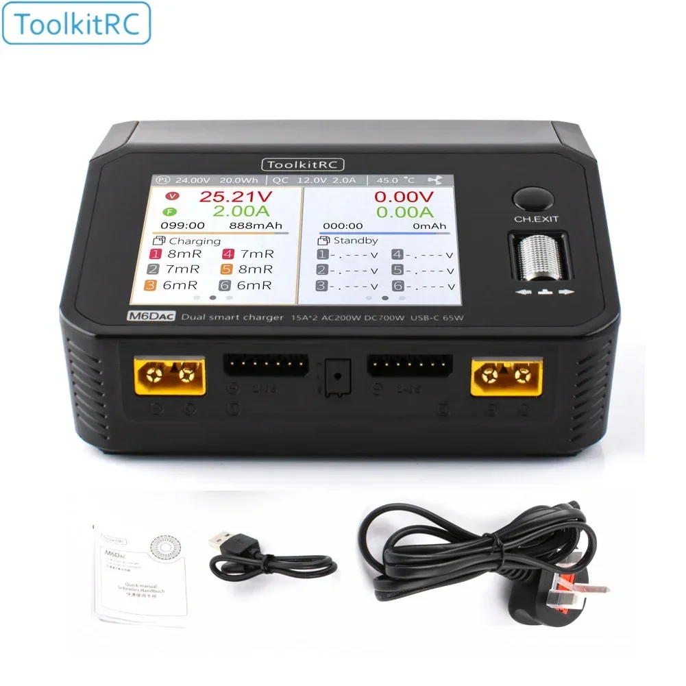 ToolkitRC M6DAC Dual Channel 7 - Toolkitrc M6Dac Smart Charger recensie en prijs